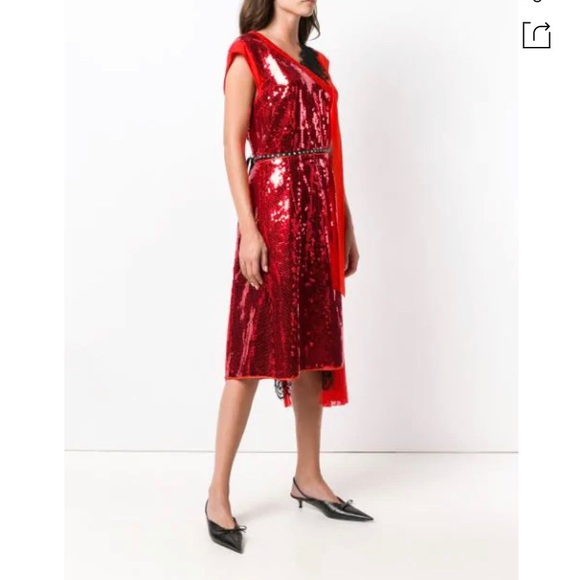 MARC JACOBS**Sequined Red Dress US 6 $1200 - Picture 3 of 12